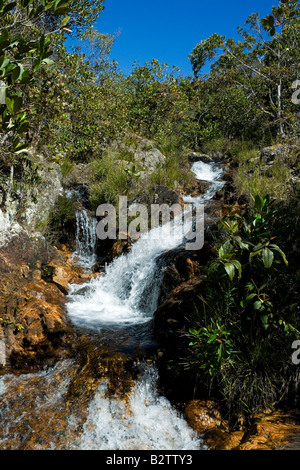 Cachoeiras, Rio Cristal, Chapada dos Veadeiros, Veadeiros Tableland, Goias, Brazil Stock Photo