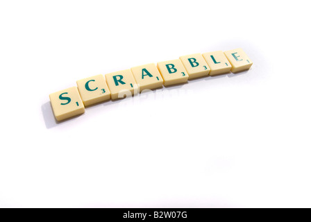 Scrabble pieces spell out a relevant word Stock Photo