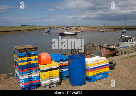 Wells-next-the-Sea a port on the North Norfolk coast of England.summer Stock Photo