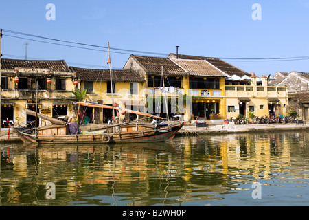 Phung Hung old house can be visited on a walking tour of Hoi An Vietnam Stock Photo