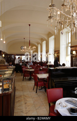 Inside Cafe Diglas, Vienna, Austria, Central Europe Stock Photo