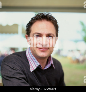 Children's author Marcus Sedgwick at the Hay Festival Hay-on-Wye Wales UK  KATHY DEWITT Stock Photo