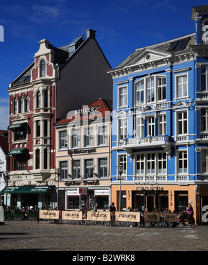 Norway Bergen Torget typical architecture Stock Photo