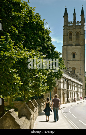 Magdalen College Great Tower High Street Oxford Stock Photo