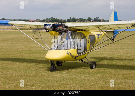 Thruster T600N-450 Sprint G-OMAL microilight aircraft taxiing at Wickenby Airfield Stock Photo