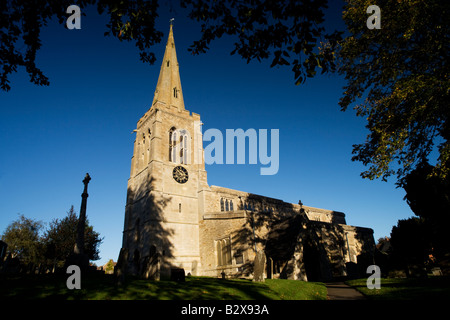 St Mary Magdalene Church, Geddington, Northamptonshire, England, UK Stock Photo