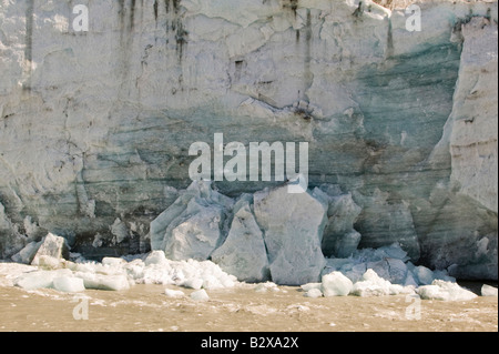 The Russell glacier in Greenland melting rapidly due to global warming Stock Photo