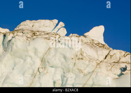 melting ice on the Russell Glacier in Greenland that is receeding due to global warming Stock Photo