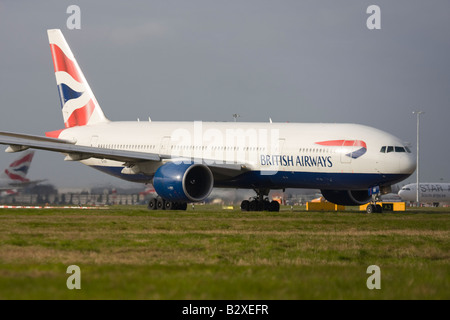British Airways Boeing 777-236/ER at London Heathrow Airport Stock Photo