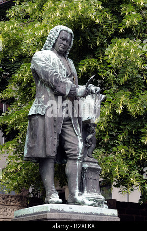 Statue of German composer Johann Sebastian Bach, Eisenach, Germany Stock Photo