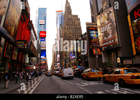 Traffic congestion on Times Square, NY Stock Photo
