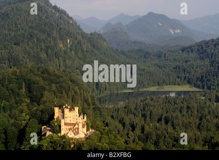 Hohenschwangau castle in Bavarian Alps, Germany Stock Photo