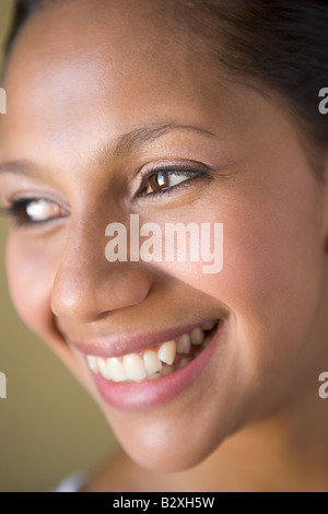 Head shot of woman smiling Stock Photo