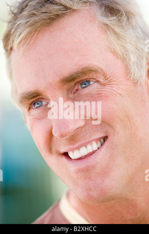 Head shot of man smiling Stock Photo