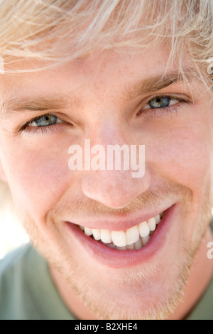 Head shot of man smiling Stock Photo