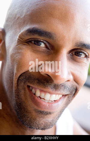 Head shot of man smiling Stock Photo