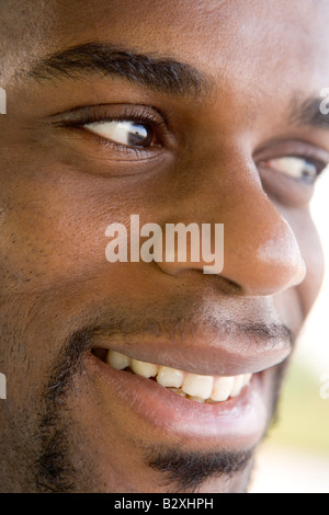 Head shot of man smiling Stock Photo