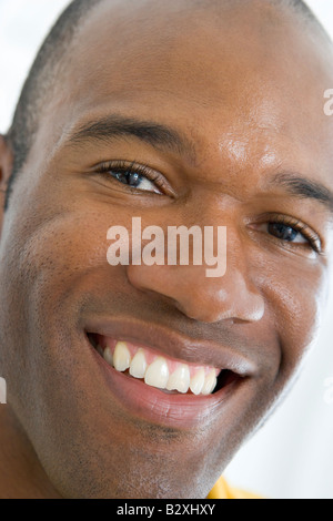 Head shot of man smiling Stock Photo