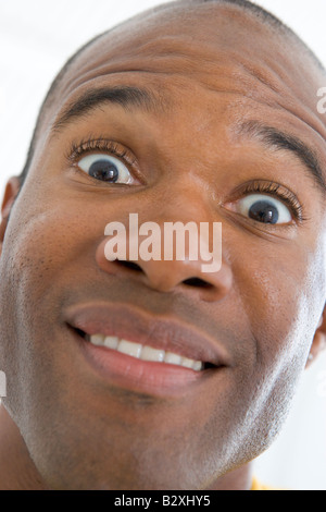 Head shot of man smiling Stock Photo