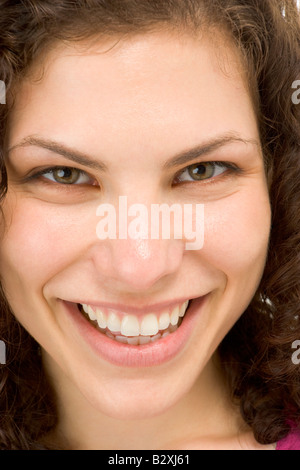 Head shot of woman smiling Stock Photo