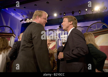 Former US Senator and Presidential Candidate John Edwards at Iowa Democratic Presidential Debate, Drake University Stock Photo