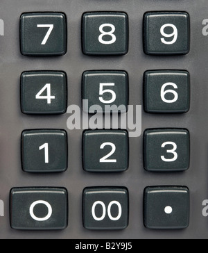 Keypad numeric buttons Stock Photo