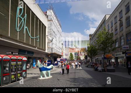 Main shopping area in Liverpool UK Stock Photo