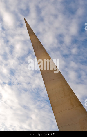 Southwark Gateway (also known as the Southwark Needle) at the south side of London Bridge. Stock Photo