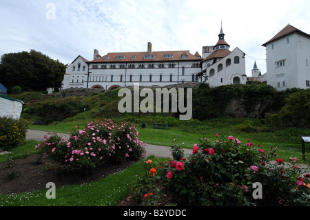 Caldey Abbey built by Anglican Benedictine monks in 1910 on the Island ...