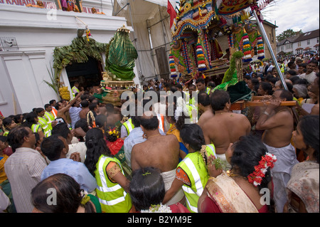 Religious festivities at Shri Kanaga Amman Temple Ealing W5 London United Kingdom Stock Photo