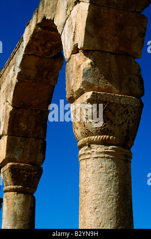 Anjar Lebanon Umayyad Ruins UNESCO World Heritage Site Stock Photo