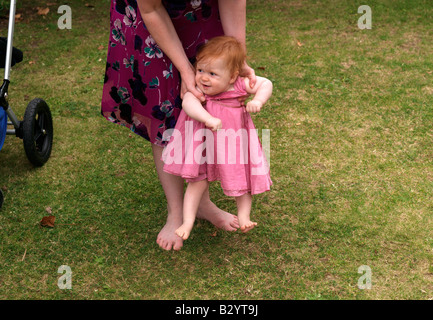Ten Month Old Baby and Mother Stock Photo