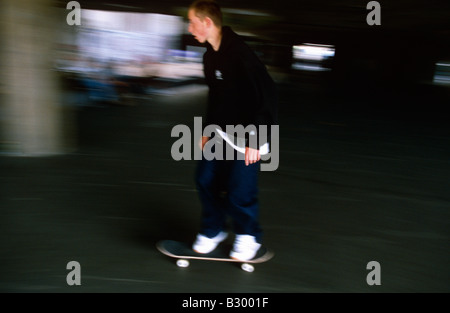 Skateboarding in London. Stock Photo