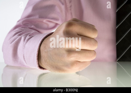 Close-up of Businessman's Fist Stock Photo