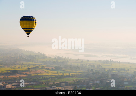 Hot Air Balloon Over the West Bank of Luxor, Egypt
