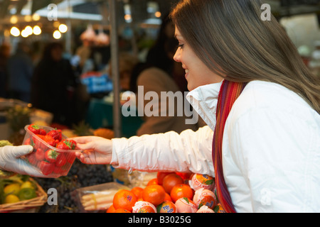 Woman at Market, Paris, France
