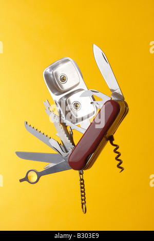 Multi-tool Jacknife with Kitchen Sink Component Stock Photo