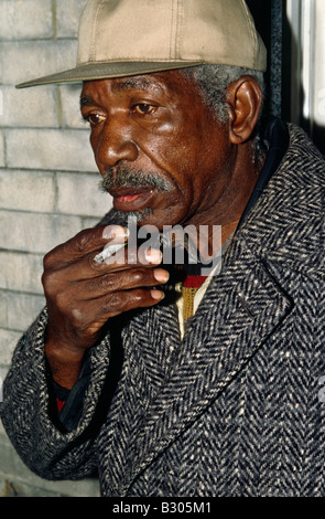 An elderly man in New York. Stock Photo