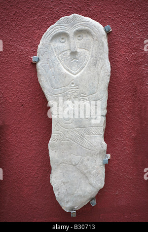The Stelae carvings were discovered in Hakkari Anatolya They are displayed in the Museum in Van Stock Photo