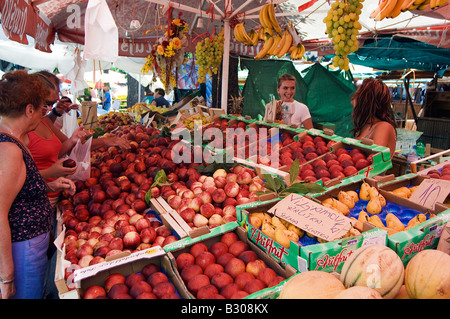 Croatia, Pula. Fruit and Vegetable Market Stock Photo