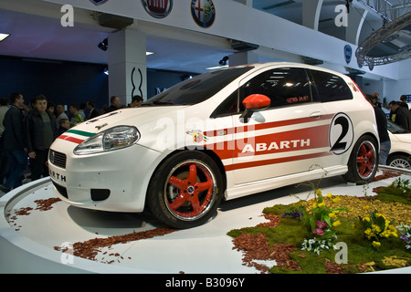 Fiat Grande Punto Abarth at Zagreb Auto Show in Croatia from 28.3.2008 - 06.04.2008 Stock Photo