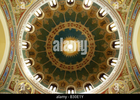 Ceiling from the Iglesia de San Manuel y San Benito (st. Benedict), Madrid, Spain Stock Photo