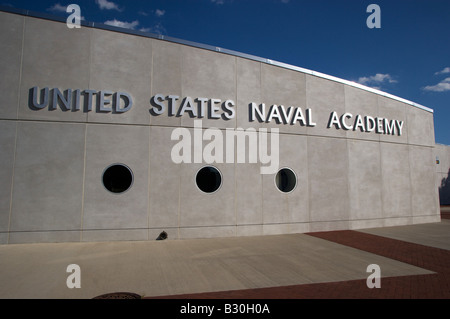 Entrance to the United States Naval Academy in Annapolis Maryland Stock Photo