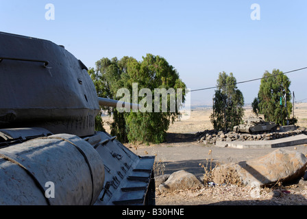 Israel Golan Heights The 7th Armored Brigade Memorial site Stock Photo