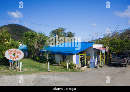 Skinny Legs Bar and Grill in Coral Bay on the caribbean island of St John in the US Virgin Islands Stock Photo