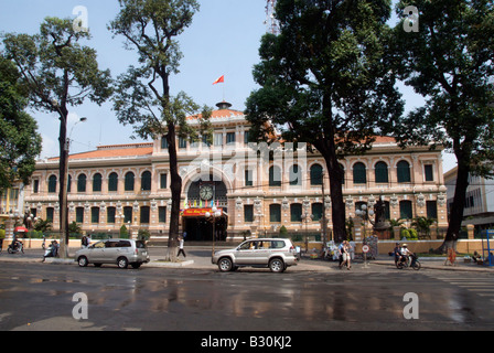 Main Post Office Saigon Vietnam Stock Photo