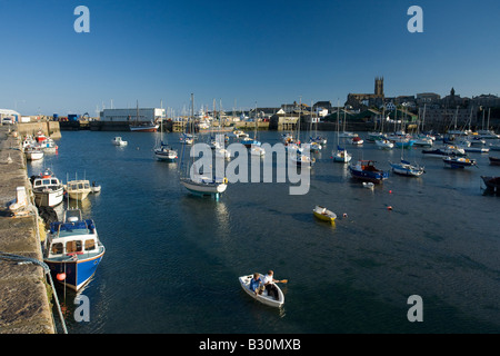 Evening at Penzance Harbour in Cornwall England UK Stock Photo - Alamy