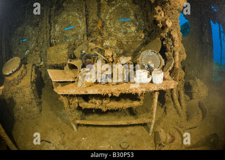 The Brig of an American Battleship Stock Photo - Alamy