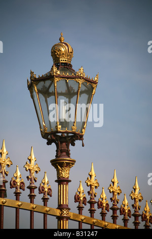 Vienna, the Hofburg, the fence and kandelabra Stock Photo