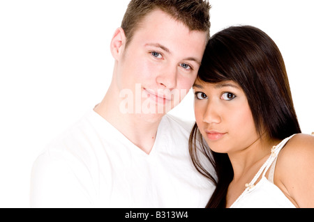 A young man with his girlfriend Stock Photo